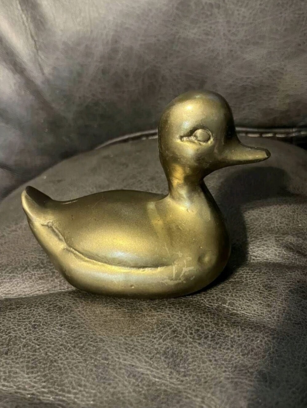Vintage Small Brass Duck Figure/ Paperweight
